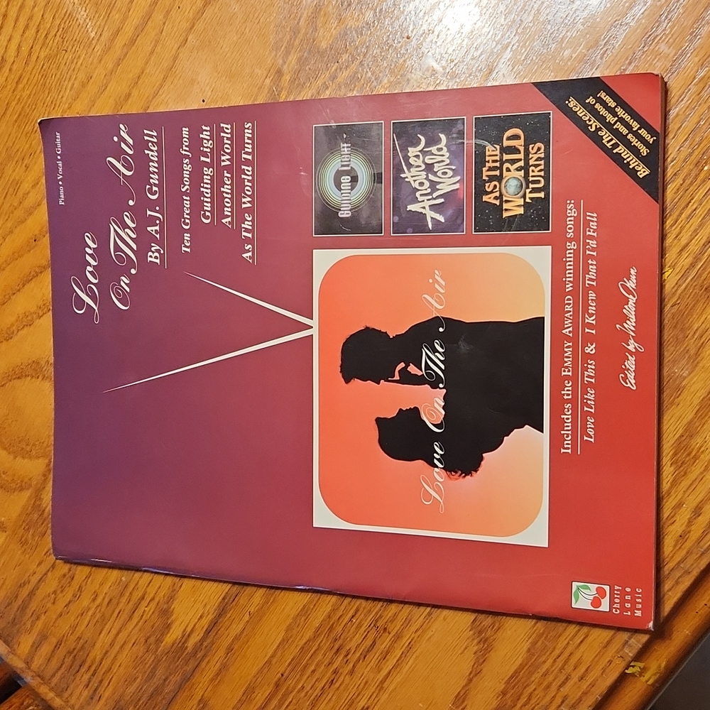 Vintage 1993 Love on The Air Music Book Soap Opera Song Book